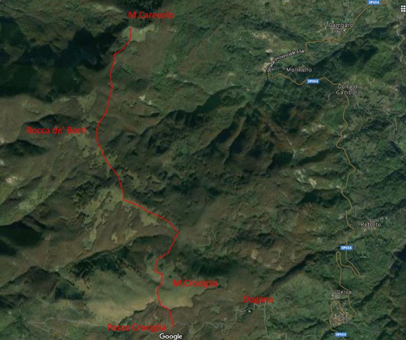 Monte Carevolo m.1552 Appennino Ligure